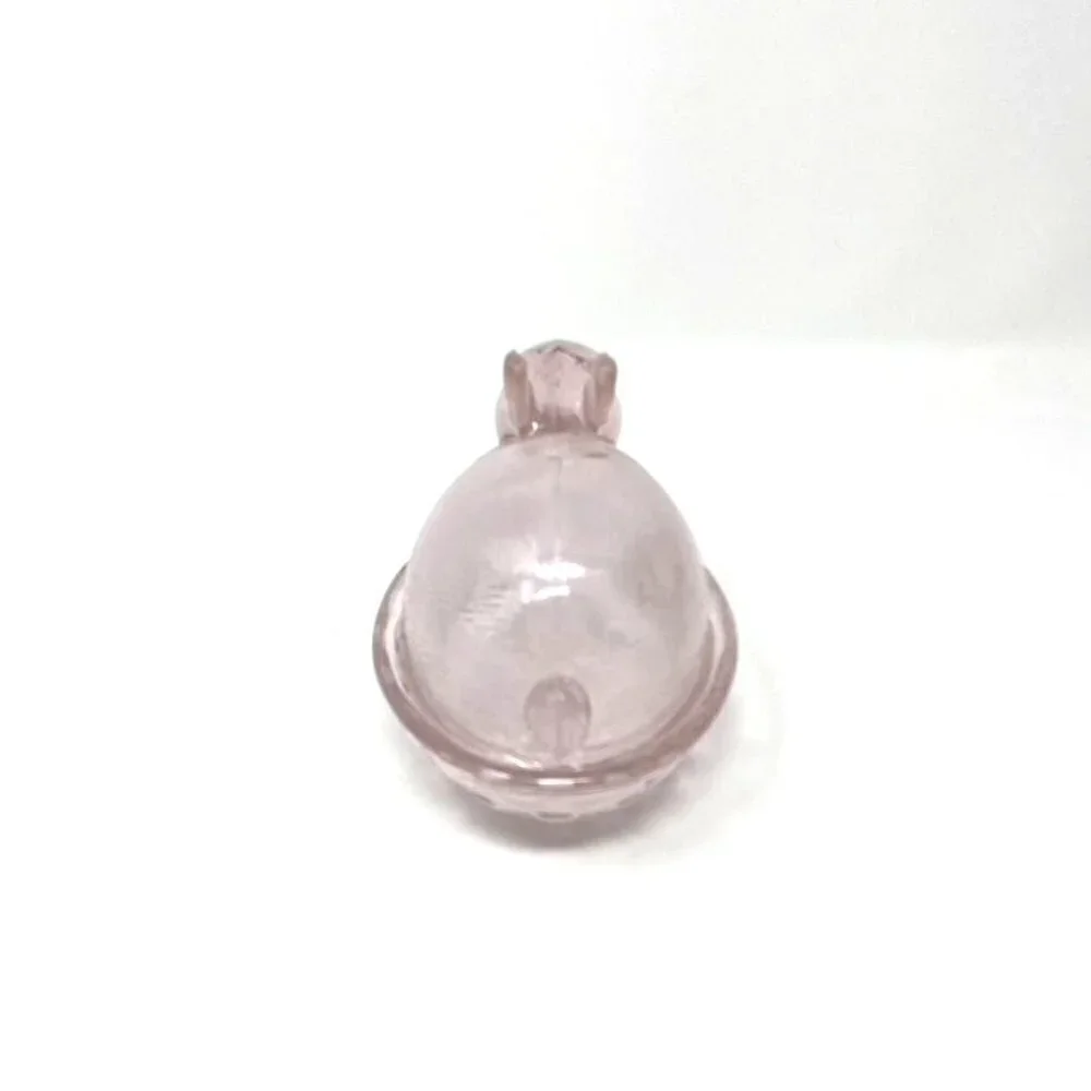 Target Colored Glass Figural Bunny Treats Candy Dish Easter Pink Clear Green
